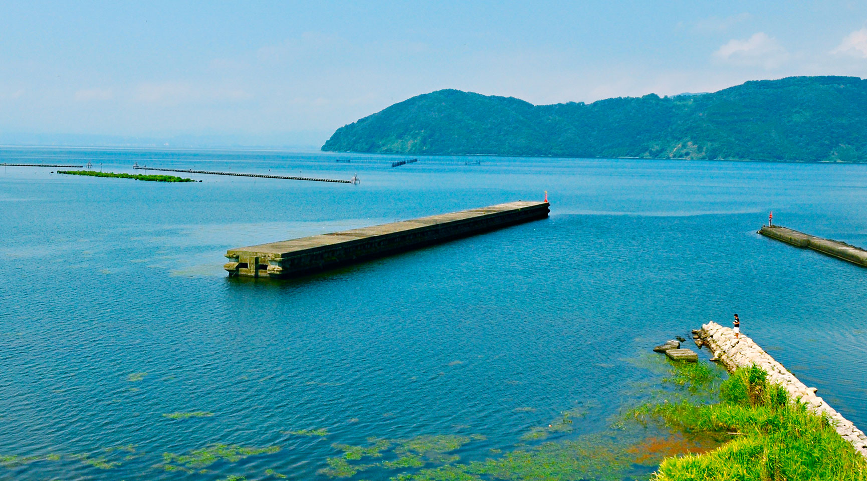琵琶湖湖畔